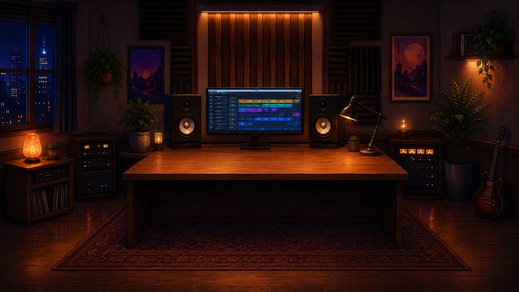 Level 2 Recording Studio Background